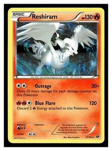 Pokémon Next Destinies Reshiram 21/99 2012 - Imagen 1 de 3