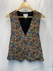 Blondettes Vintage Vest Flower Pattern One Size Fits Most - Picture 1 of 3