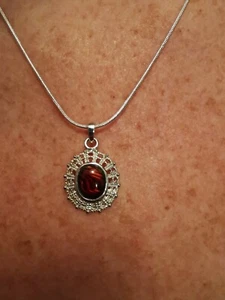 Sterling Silver Abalone shell pendant - Picture 1 of 1
