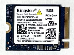SSD Kingston 128 GB M.2 NVMe Gen4 2230 - Imagen 1 de 2