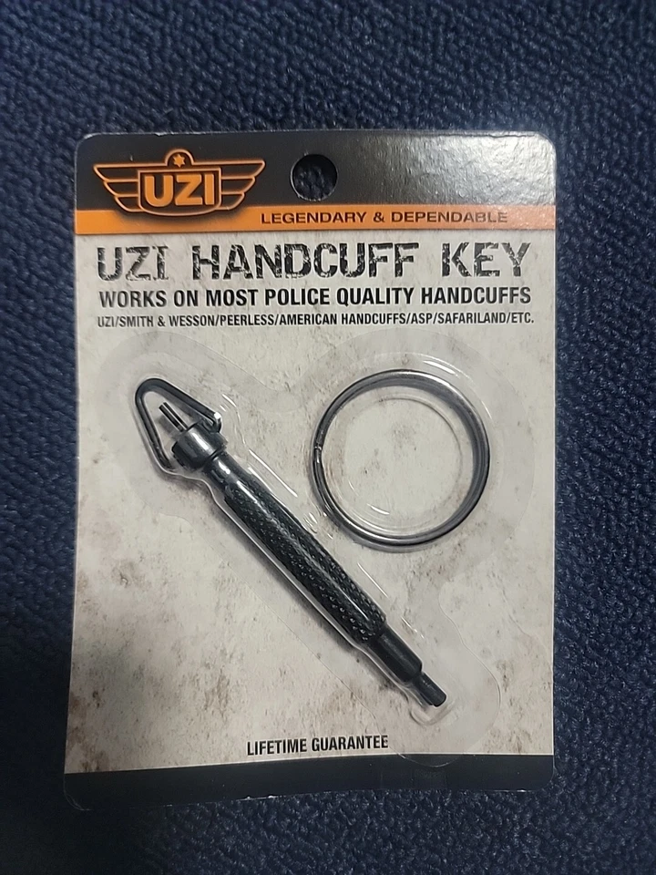 Llave esposada giratoria UZI con llaveros pequeños y grandes #UZI-KEY-ROTATE Foto 1 de 1