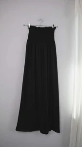 Rock schwarz basic Maxi Maxirock 38 M Gummizug Kleid - Bild 1 von 4