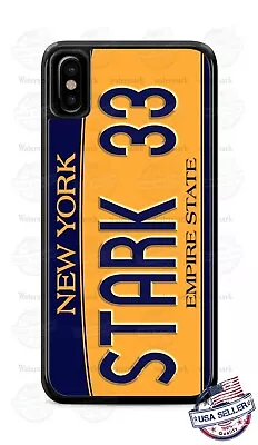 Avengers Tony Stark Car License Plate Phone Case Cover For iPhone Samsung Google - Image 1 of 4