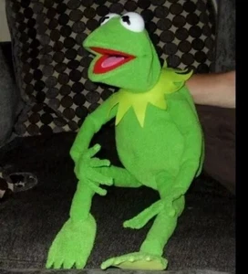 KERMIT FROSCH GANZKÖRPER HANDPUPPE PROFIPUPPE Drahthände, plus Armrute - Bild 1 von 7