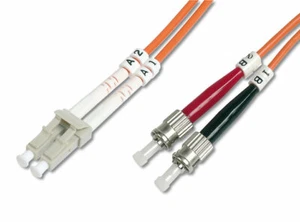 10M OM2 50/125 LC-ST DLX 2.8mm FIBRE OPTIC CABLE - ORANGE - Picture 1 of 1