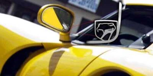 2pc Polished Side View Mirror Trim [Sneaky Pete Logo] fit 1992-2010 Dodge Viper - Picture 1 of 2