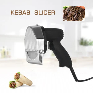 Elektrische Döner Kebabschneider Kommerzieller Shawarma Gyros Slicers 220V - Bild 1 von 12