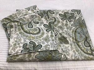 Pottery Barn Charlie Paisley Organic Cotton KING Duvet Cover & 3 Standard Shams - Picture 1 of 12