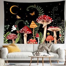 Tapestry Cartoon Butterfly Mushroom Wall Hanging Abstract Bohemian Home Decors