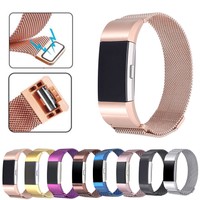 Metal Stainless Milanese Magnetic Loop Band Strap For FitBit Charge 2 Wristband