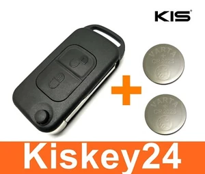 2Tasten Folding Key Housing With Blank for Mercedes Benz SLK R170 +2xBatterie - Picture 1 of 4