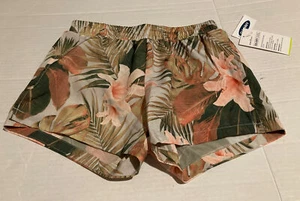NWT Old Navy Kid Girls Go-Dry Cool Floral Printed Running Shorts L 10 - 12 Lined - Picture 1 of 4