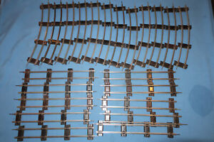 22 Pieces American Flyer S Gauge Track: 10 #700 Straight Track & 12 #702 Curved