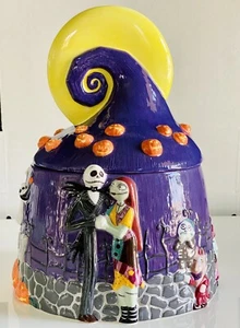 RARE 2003 VTG Nightmare Before Christmas Cookie Jar Disney Direct NBX JACK SALLY - Picture 1 of 12