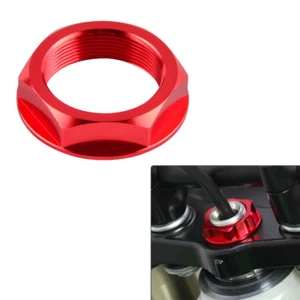Steering Stem Nut Bolt Red for Honda CRF250R CRF450R CRF250X CRF450X 2005-2017 - Picture 1 of 5