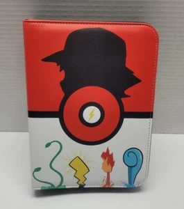Carpeta para cartas coleccionables Pokémon JCC 400 soporte para tarjetas con cremallera carpeta ceniza e iniciadores - Imagen 1 de 4