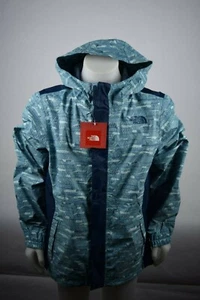 NWOT Youth Girls North Face Madison Shell Rain Jacket Storm Blue sz L Waterproof - Picture 1 of 8