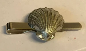 Sea Shell TG127 Fine English Pewter on a Tie Clip (slide) - Picture 1 of 1