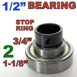 3 pc Top Mounted 3/4", 1-1/8" Bearing & Stop Ring for 1/2" SH Router Bit sct-888 - Picture 1 of 11