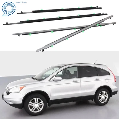 Car Window Weatherstrips Moulding Trim Seal Belt For 06-11 Honda Civic Sedan Foto 1 de 4