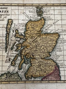 Scotland 1778 Fresnoy miniature engraved hand colored map - Picture 1 of 6