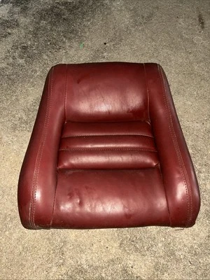 Seat Cover On Foam Cushion Red USED 78-82 C3 Corvette Upper Seat Back - Image 1 of 4