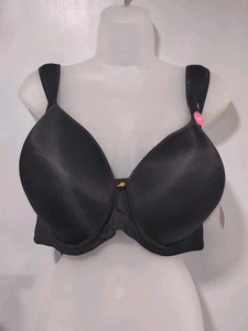 NEW  Ashley Stewart Butterfly Plunge Bra Black Size 44D MSRP $49.50 - Picture 1 of 5