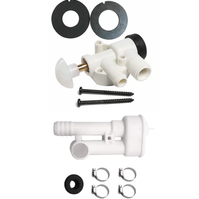 KAIXIN3662 385316906 Vacuum Breaker & 385311462 385314349 RV Water Valve Kit For Dometic