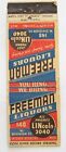 FREEMAN LIQUORS YOU RING WE BRING JUST PHONE LINcoln3040 VINTAGE MATCHBOOK COVER