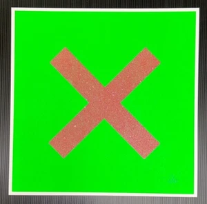 CHRIS LEVINE - 'Marks The Spot Pink On Green' - Picture 1 of 3