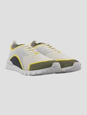 NUEVAS ZAPATILLAS KITON GRIS AMARILLO ALGODÓN EA US 9 - EU 42 - UK 8 (en la suela) PA16 Foto 1 de 4
