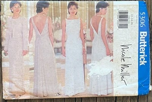 Butterick 5306 Nicole Miller jacket and dress vintage sewing pattern Size 12-16 - Picture 1 of 3