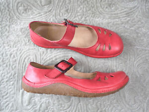 Clarks Active Air Edge Rave Mary Jane Shoes Light Red Leather Size UK 4  D EU 37