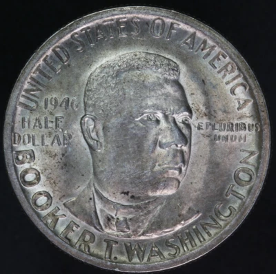 1946  Booker T Washington United States Silver Half Dollar BU / New, LOWER PRICE - Image 1 of 4