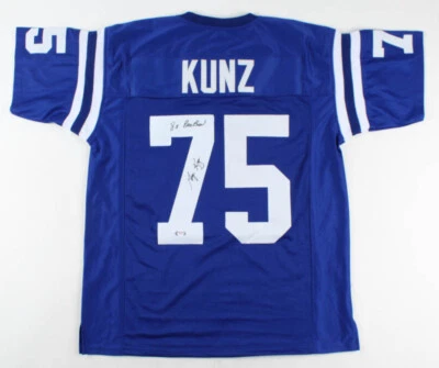 George Kunz Signed Indianapolis Colts Jersey Inscribed 8x Pro Bowl (PSA COA) - Image 1 of 4