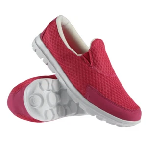 Womens Slip On Casual Espadrilles Deck Plimsolls Trainers Pumps Ladies Shoes - Picture 1 of 8