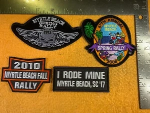 PARCHE MOTO R7-29 - LOTE DE 4 - MYRTLE BEACH BIKE SEMANA 2012, 2009, 2010, 2017 - Imagen 1 de 2