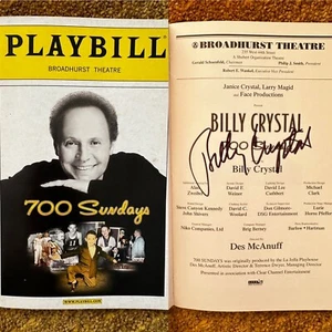 Billy Crystal signed 700 Sundays Playbill. Broadway Show - Picture 1 of 6