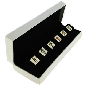 2008 Beijing Olympic Fuwa MASCOTS Set of 6 Media Box Lapel Pins Collection - Picture 1 of 12