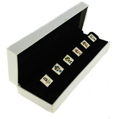 2008 Beijing Olympic Fuwa MASCOTS Set of 6 Media Box Lapel Pins Collection - Image 1 of 4