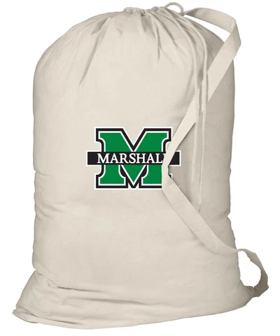 Marshall University Laundry Bag MARSHALL CLOTHES BAG - With SHOULDER STRAP! Cover