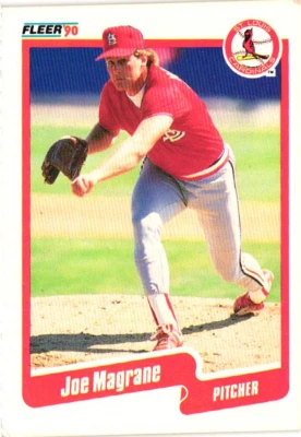 1990 Fleer - Joe Magrane #252 - Cardinals - Image 1 of 2