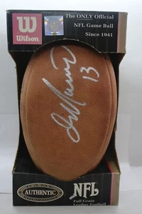 Fútbol americano firmado por Dan Marino Wilson NFL DUKE Miami Dolphins - Imagen 1 de 8