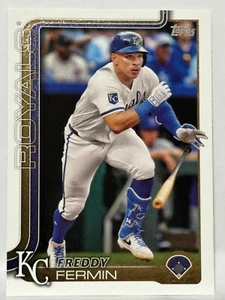 2025 Topps Series 1 #346 Freddy Fermin Silver Foil + Base - Picture 1 of 2