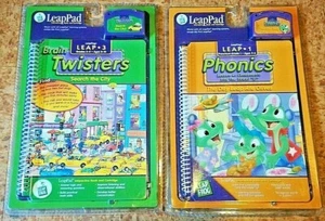 Phonics & Brain Twister 2 Leap Frog Leap Pad Game Carts Sealed NIP w/ Manuals - Picture 1 of 9