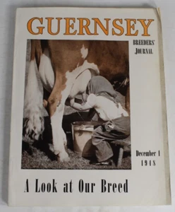 Guernsey Breeders Journal December 1, 1948 Cow Calf Bull Farms Cattle Dairy Ads - Imagen 1 de 21