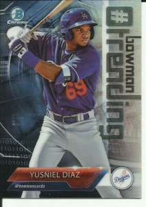 2018 Bowman # Bowman Trending Yusniel Diaz card YD Los Angeles Dodgers - Picture 1 of 1