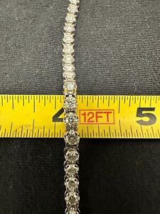 Diamonds/14K wh.gold 7.5in. Tennis Bracelet Natural 6ctw