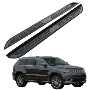 Fits for Jeep Grand Cherokee 2021-2025 2PCS Black Running Boards Side Step Bar - Picture 1 of 6