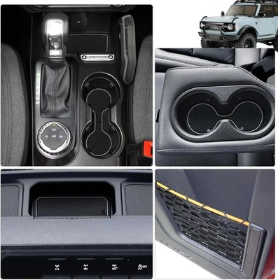 Forros de inserción con soporte antipolvo Auovo para accesorios Ford Bronco 2021-2024 Foto 1 de 4